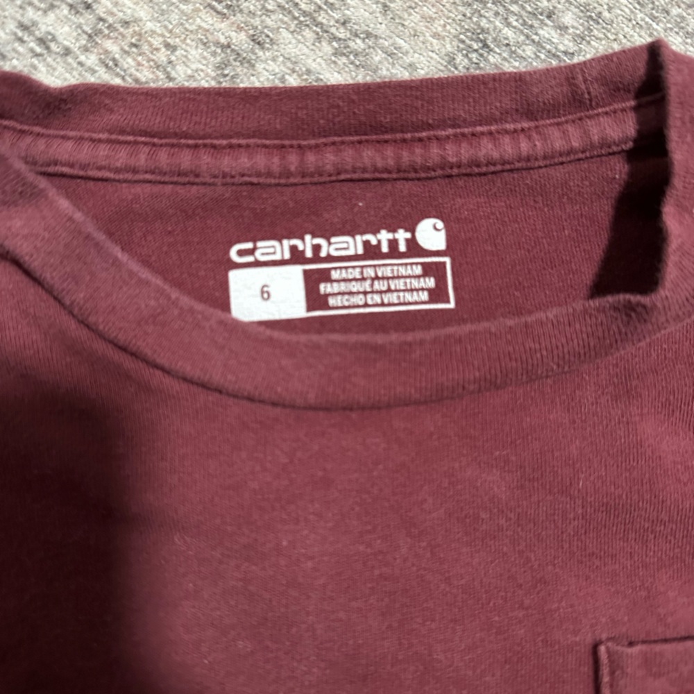 Carhartt boys size 6 long sleeve